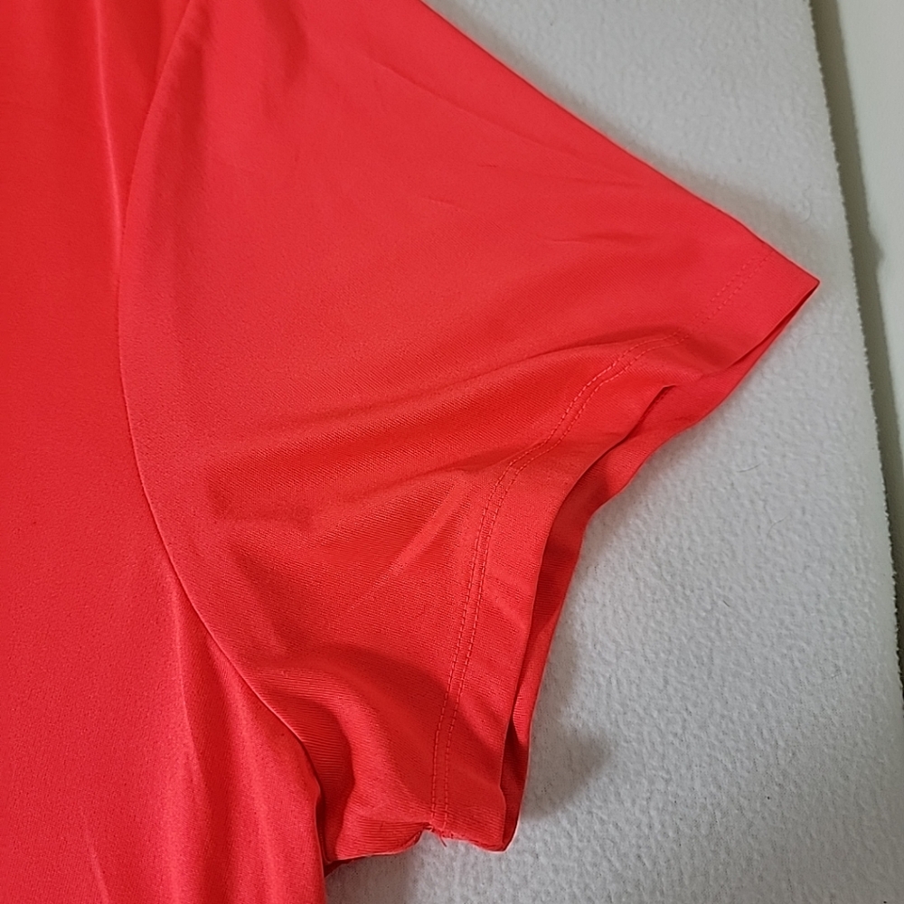 The Nike Tee Dri-Fit Men's Orange Short Sleeve Pullover T-Shirt, 2X - Picture 3 of 7